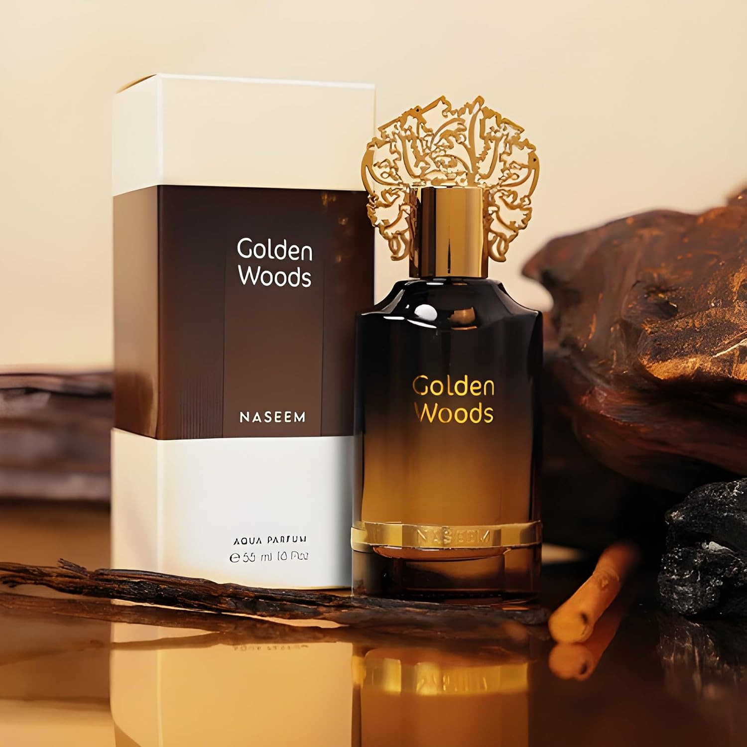 Naseem Golden Woods Aqua Parfum For Men 55ml
