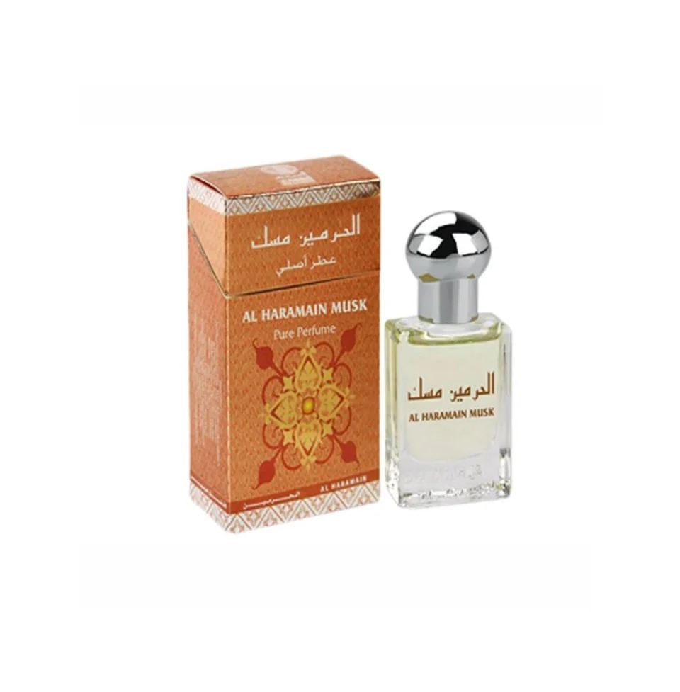 Al Haramain MUSK PURE PERFUME (ATTAR) ROLL ON 15 ML for Men & Women — Image 1