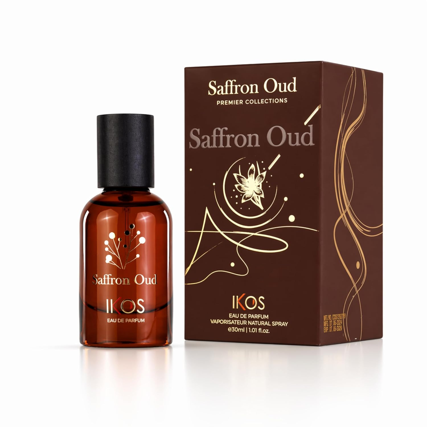 Ikos Saffron Oud Premier Collections Eau De Parfum 30ml for Men & Women — Image 2