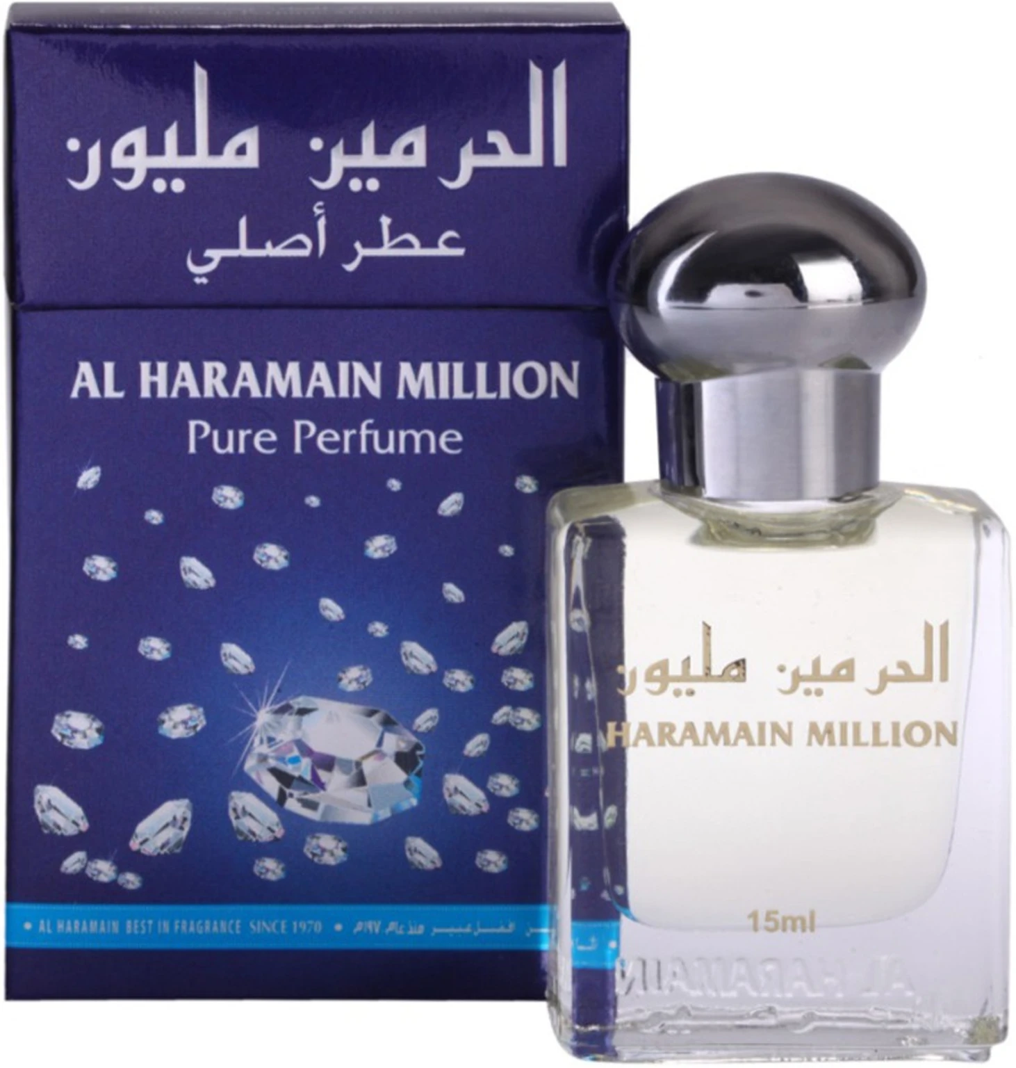 Al Haramain MILLION PURE PERFUME (ATTAR) ROLL ON 15 ML for Men & Women — Image 1