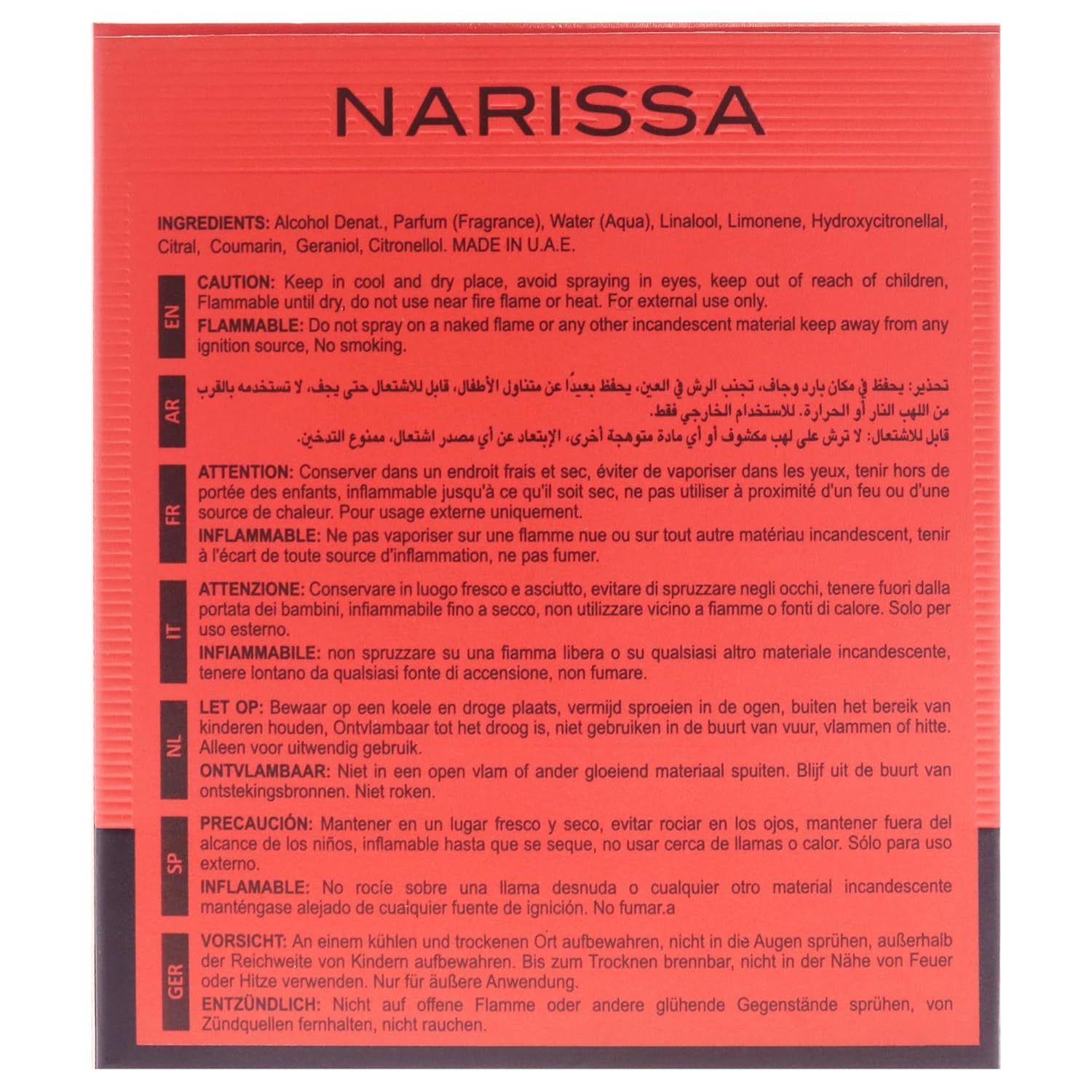 (NARISSA RUBY 100ML) NARISSA ROUGE 100ML — Image 4