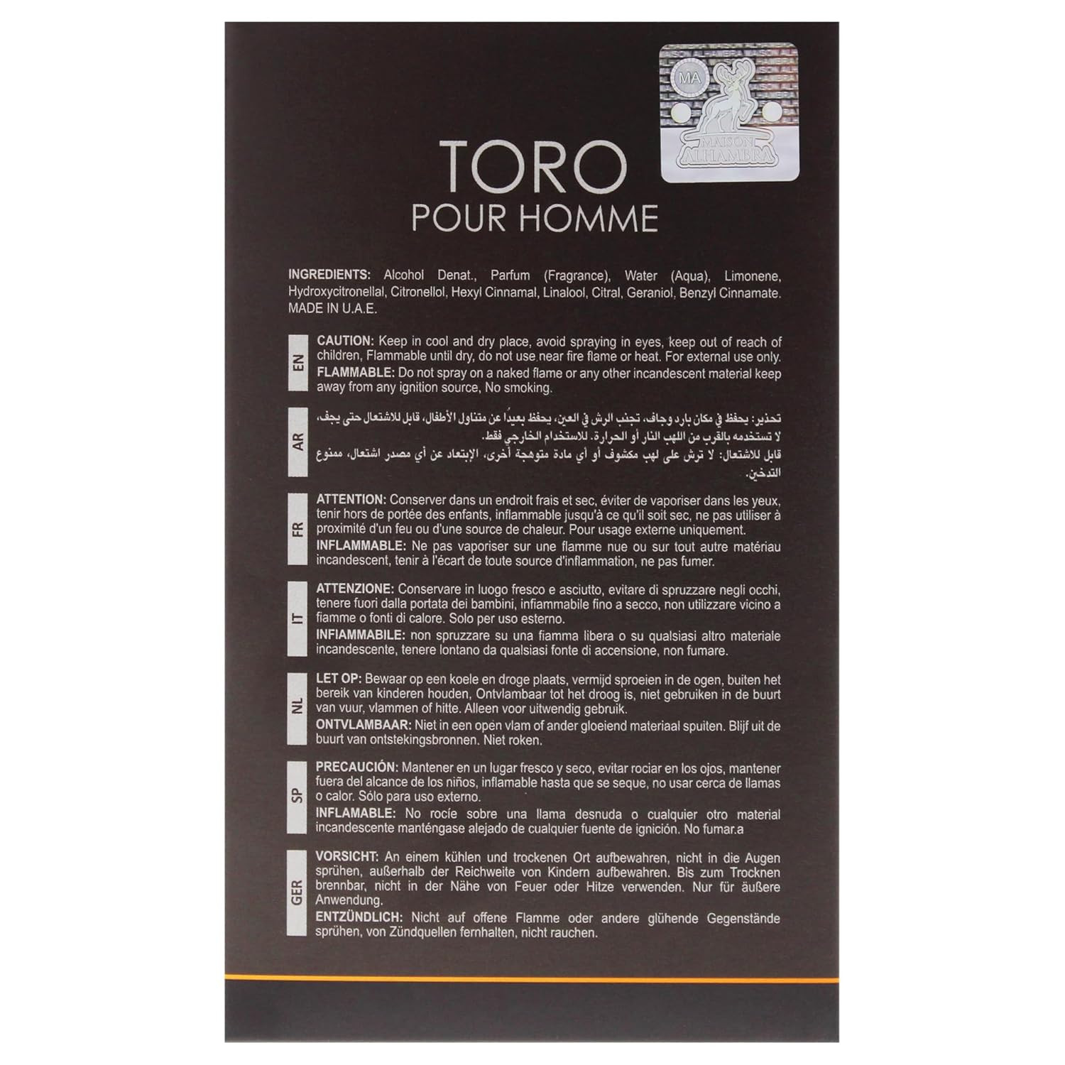 TORO PURE HOMME 100ML — Image 4