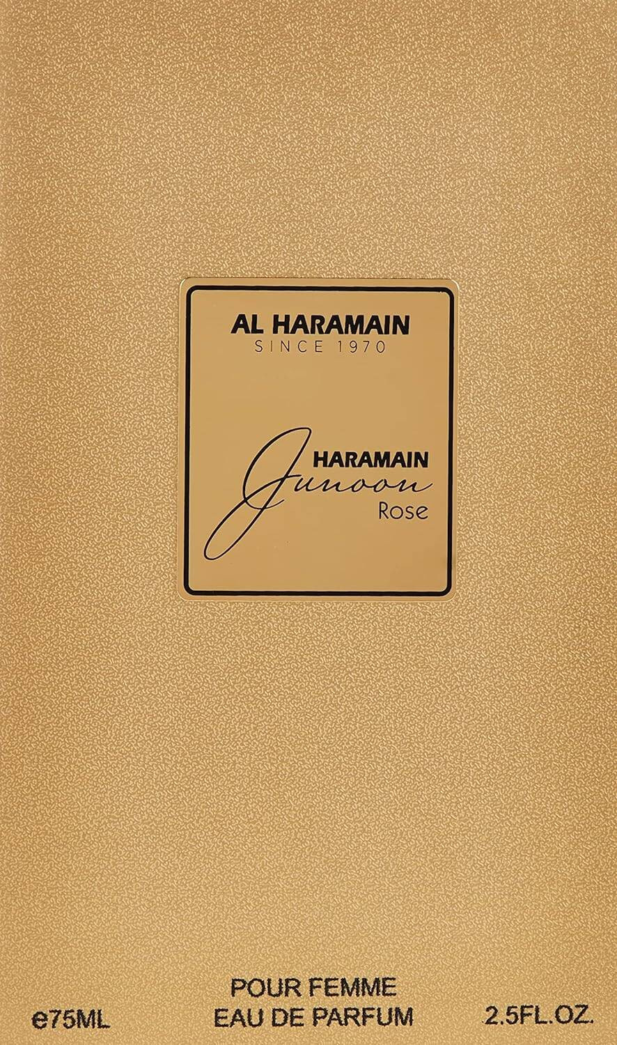 Al Haramain JUNOON ROSE POUR FEMME EAU DE PARFUM 75ML for Women — Image 4