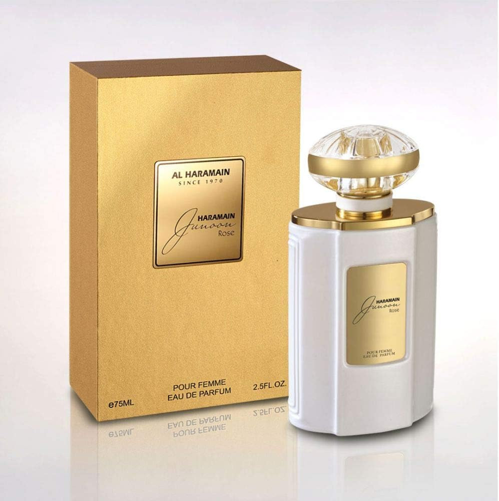 Al Haramain JUNOON ROSE POUR FEMME EAU DE PARFUM 75ML for Women — Image 3