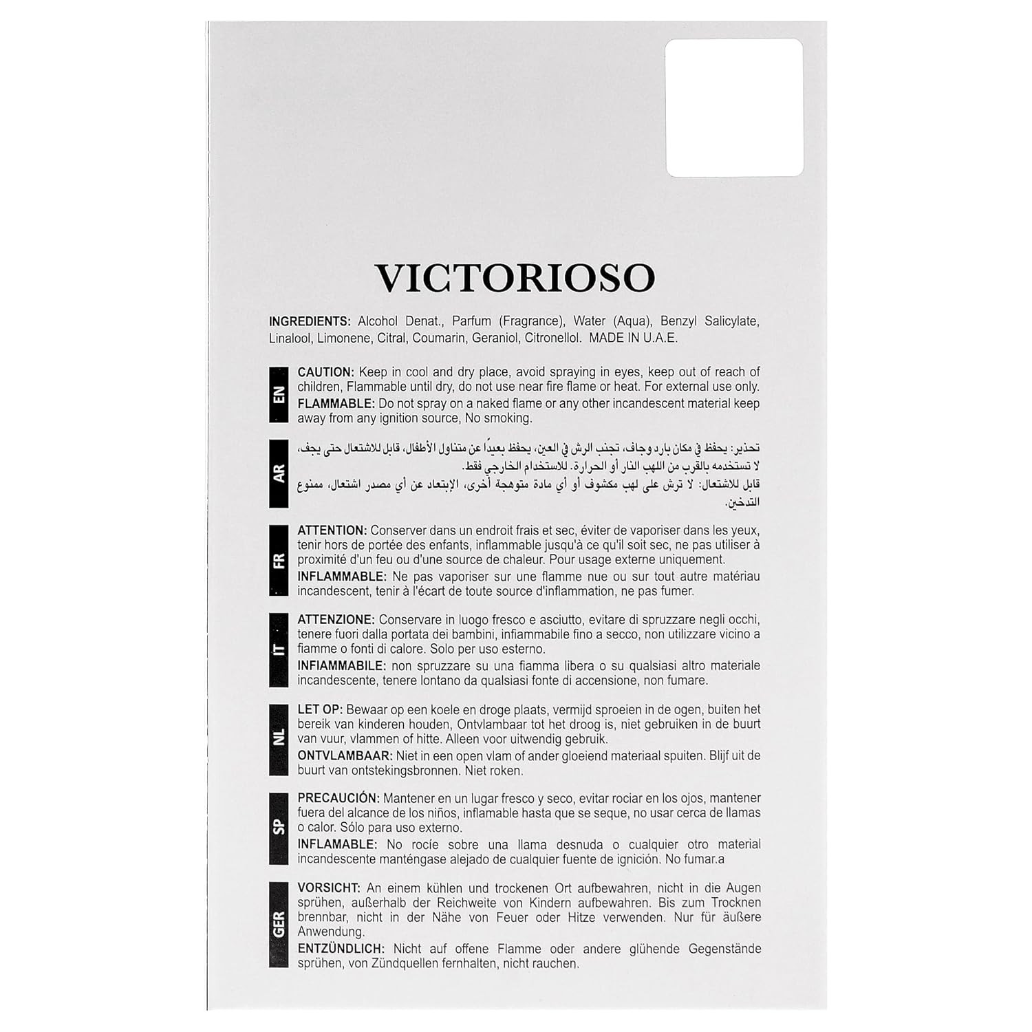 VICTORIOSO MYTH 100ML — Image 4