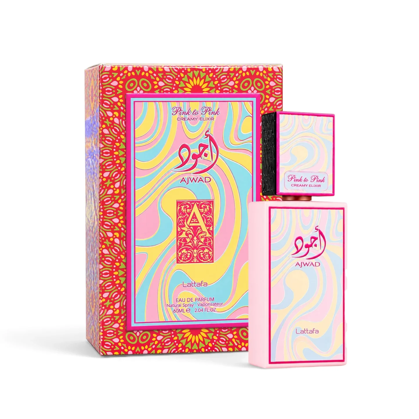 Lattafa Ajwad Pink To Pink Creamy Elixir Eau De Parfum 60ml For Women — Image 1