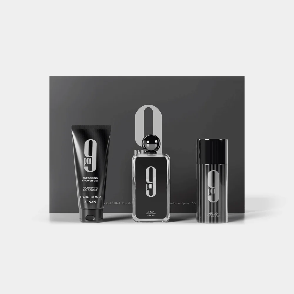 9PM GIFT SET                                               (100ML EDP + 150ML DEO + 150ML SHOWER GEL)