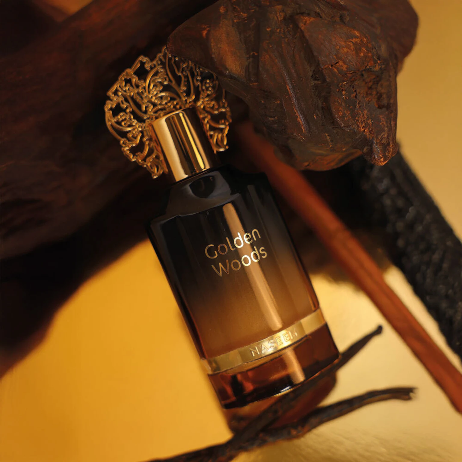 Naseem Golden Woods Aqua Parfum For Men 55ml — Image 3