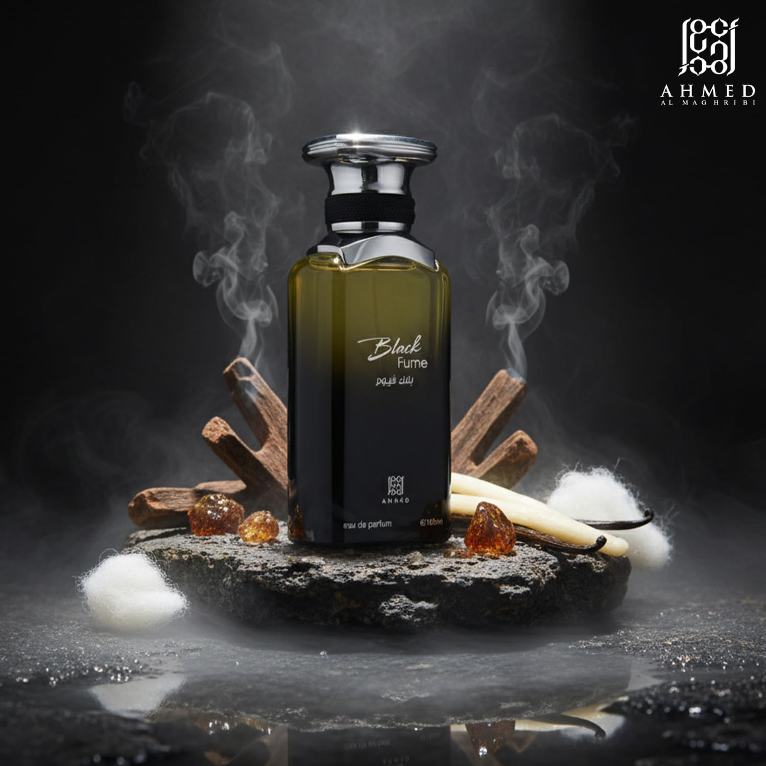 AHMED AL MAGHRIBI BLACK FUME EAU DE PARFUM 100ML FOR MEN