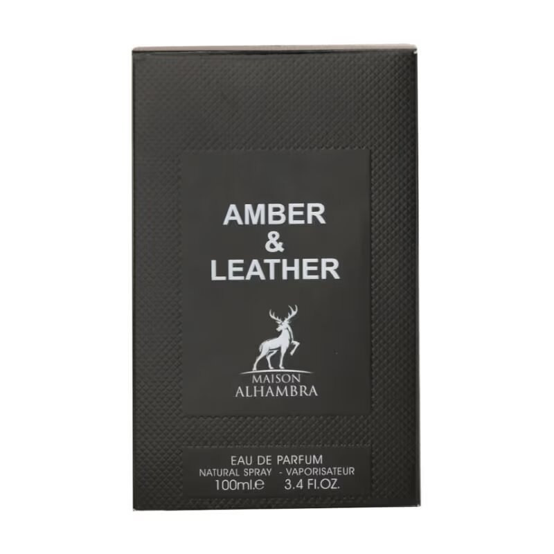 Al Hambra Maison Alhambra Amber & Leather Eau De Parfum – 100ml for Men & Women — Image 3