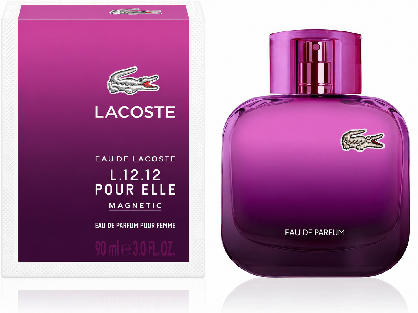 Lacoste L.12.12 Pour Elle Magnetic Eau De Parfum For Women 90ml